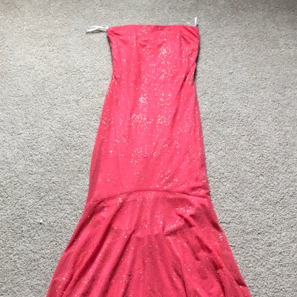 Pink with orange detailing Prom Dress
